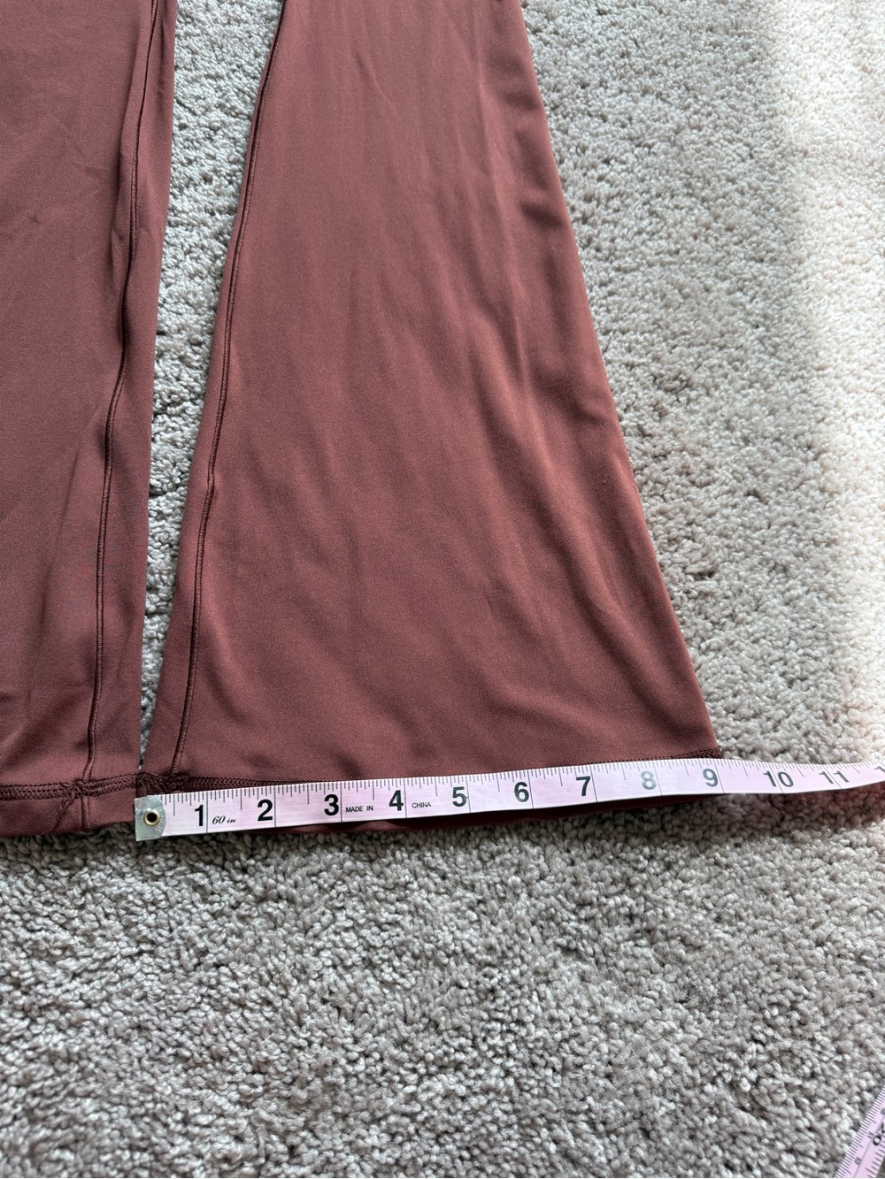 aerie offline Flared High-Rise Pants in Rust mocha chocolate Brown - Picture 7 of 9